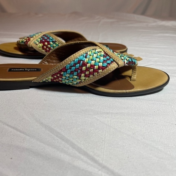 Nanette Lepore Braided Leather Sandal with Fringe - Picture 4 of 6